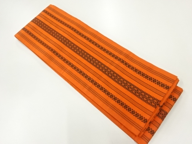 JAPANESE KIMONO / HANHABA OBI / SILK / CHIKUZEN HAKATA